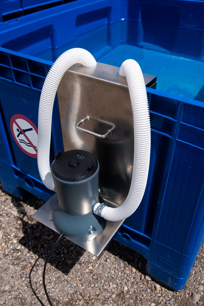 Pumpe mit Filter, Solar-Panel und Halterung (Komplettset) – Bild 3